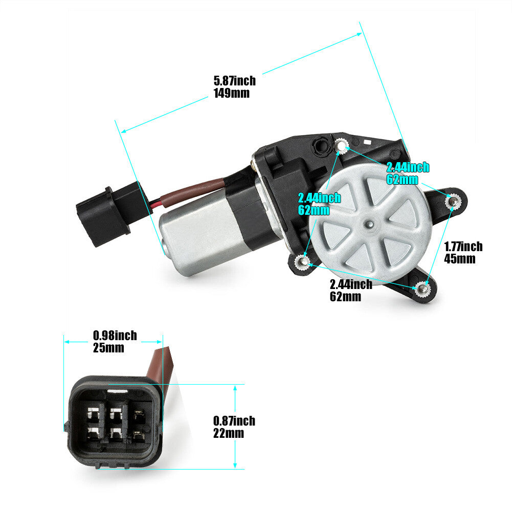 Right front window regulator motor MR573878, suitable for Mitsubishi Outlander 03-06 2.4L