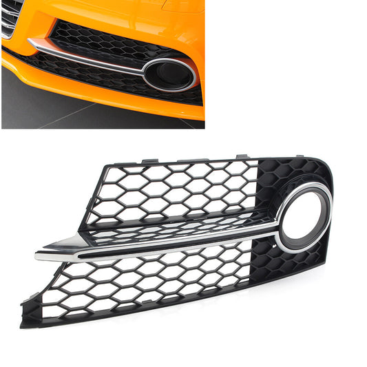 Front Bumper Honeycomb Fog Light Grille Cover for Audi TT MK2 S-LINE TTS 2011-14