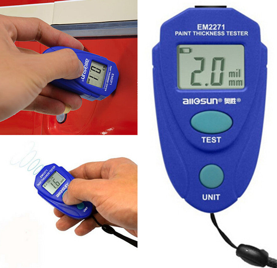Car LCD Thickness Gauge Painting Thickness Tester Paint Thickness Meter Tool
