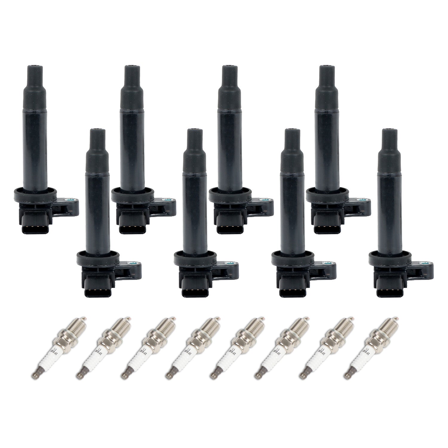Set of 8 Ignition Coils + Spark Plugs UF493 for Toyota Tundra 2000-2009 4.7L