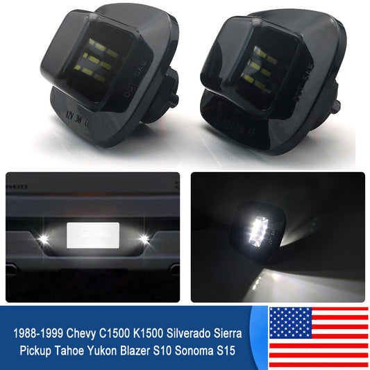 LED Number License Plate Light Lamp for Chevy Suburban C1500 C2500 K1500 1992-99