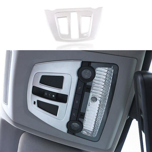 1P Matt Silver Inner Front Reading Light Cover Trim Fit for BMW 5 Series 2011-16