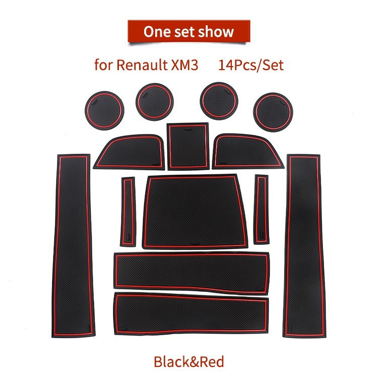 Anti-Slip Gate Slot Cup Mat for Renault XM3 2020 - 2022 Door Groove Pad