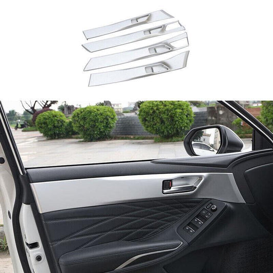 Matte Silver Interior Door Panel Cover Trim 4pcs Fit for Toyota for Avalon 2019-2021