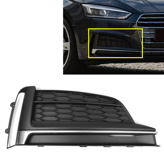 Front Bumper Fog Light Lamp Grill Bezel Cover for Audi A5 S5 2017-20 17
