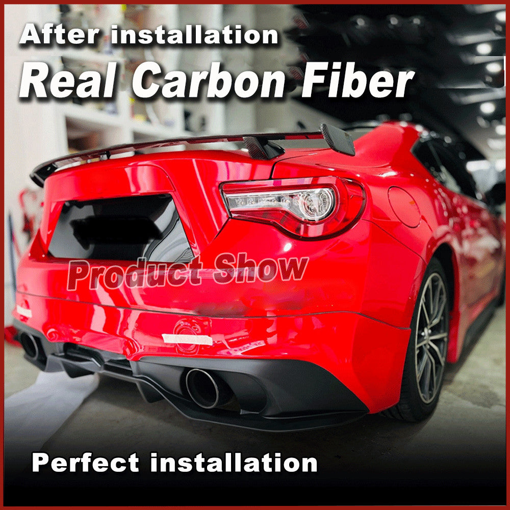 5X REAL Carbon Rear Trunk Spoiler Lid Wing Fit for Toyota 86 for Subaru BRZ 2013-19