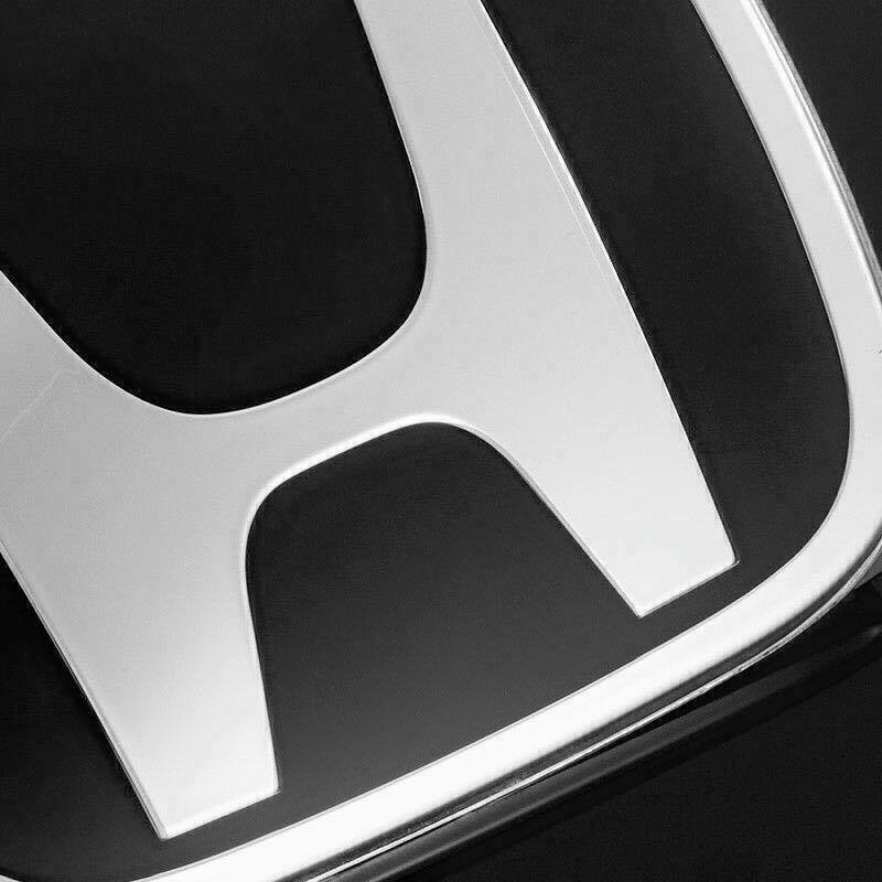 3-Piece JDM Black Front + Rear + Steering Wheel Emble Badge for Civic Hatch FK 2016-21