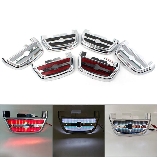 for Harley Dyna 06-later Touring Led Light Passenger Footboard Floorboard Cover