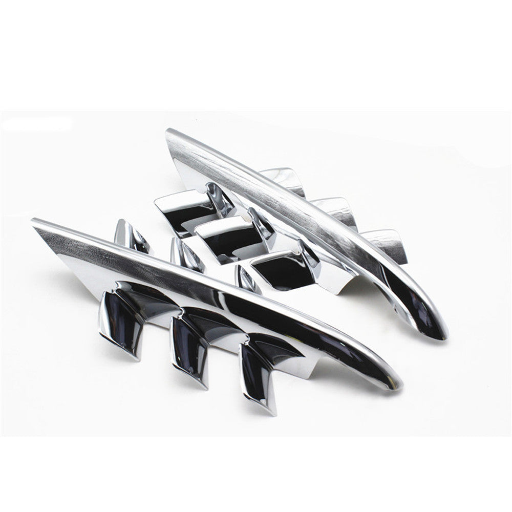 Motorcycle Chrome Shark Gills Fairing Accents for Honda Goldwing GL1800 2001-11