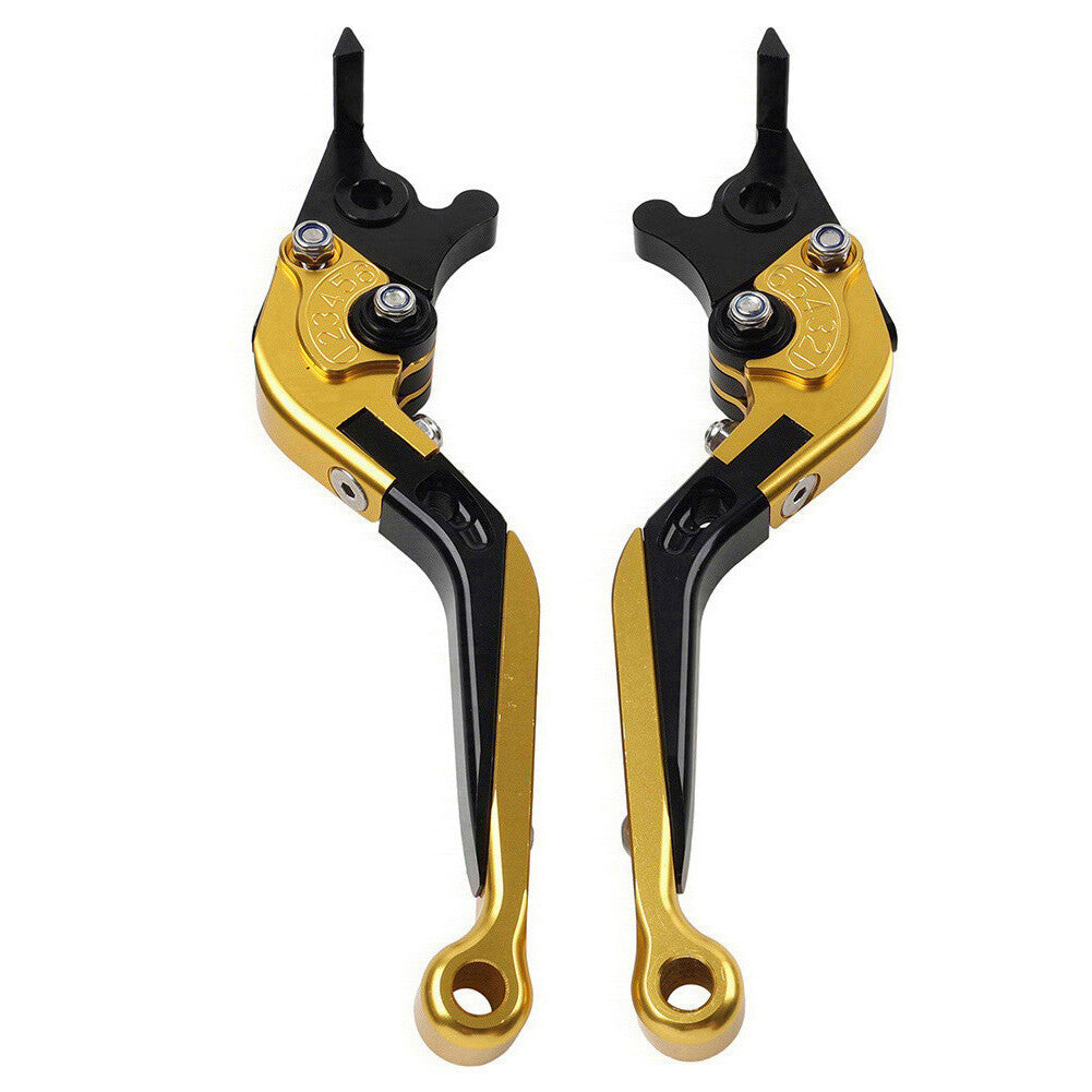 Gold CNC Folding Extendable Brake Clutch Levers for BMW S1000RR S1000R 2015-2019