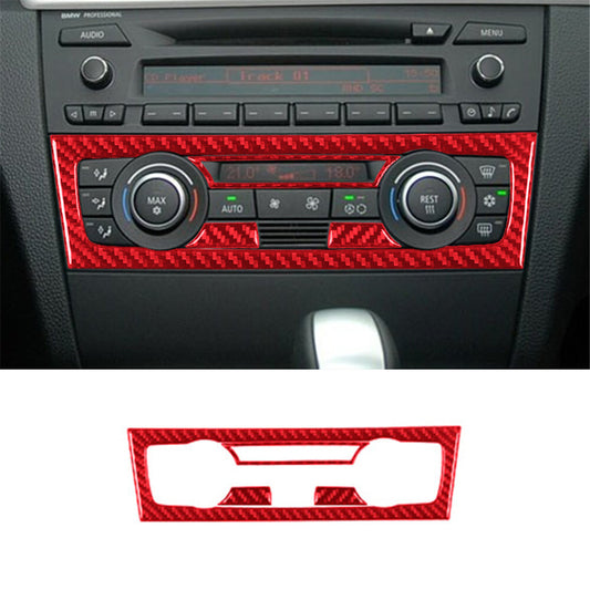 Air-Con Control Trim Cover B for BMW 1 Series Convertible E82/E88 2008-2013 Red