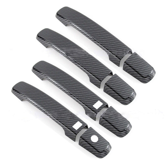 Shiny Carbon Fiber Cover Trim for 08-13 for Infiniti GG37 Side for Smart Door Handle
