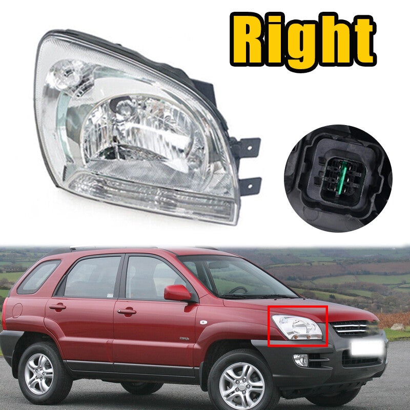 1Pcs for Kia Sportage 2005-2008 Right Headlights Running Lights Headlights