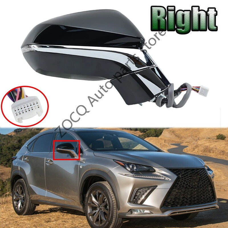 Right Rearview Mirror Assembly 15 PIN for Lexus NX Series NX200t NX350 2015-2021
