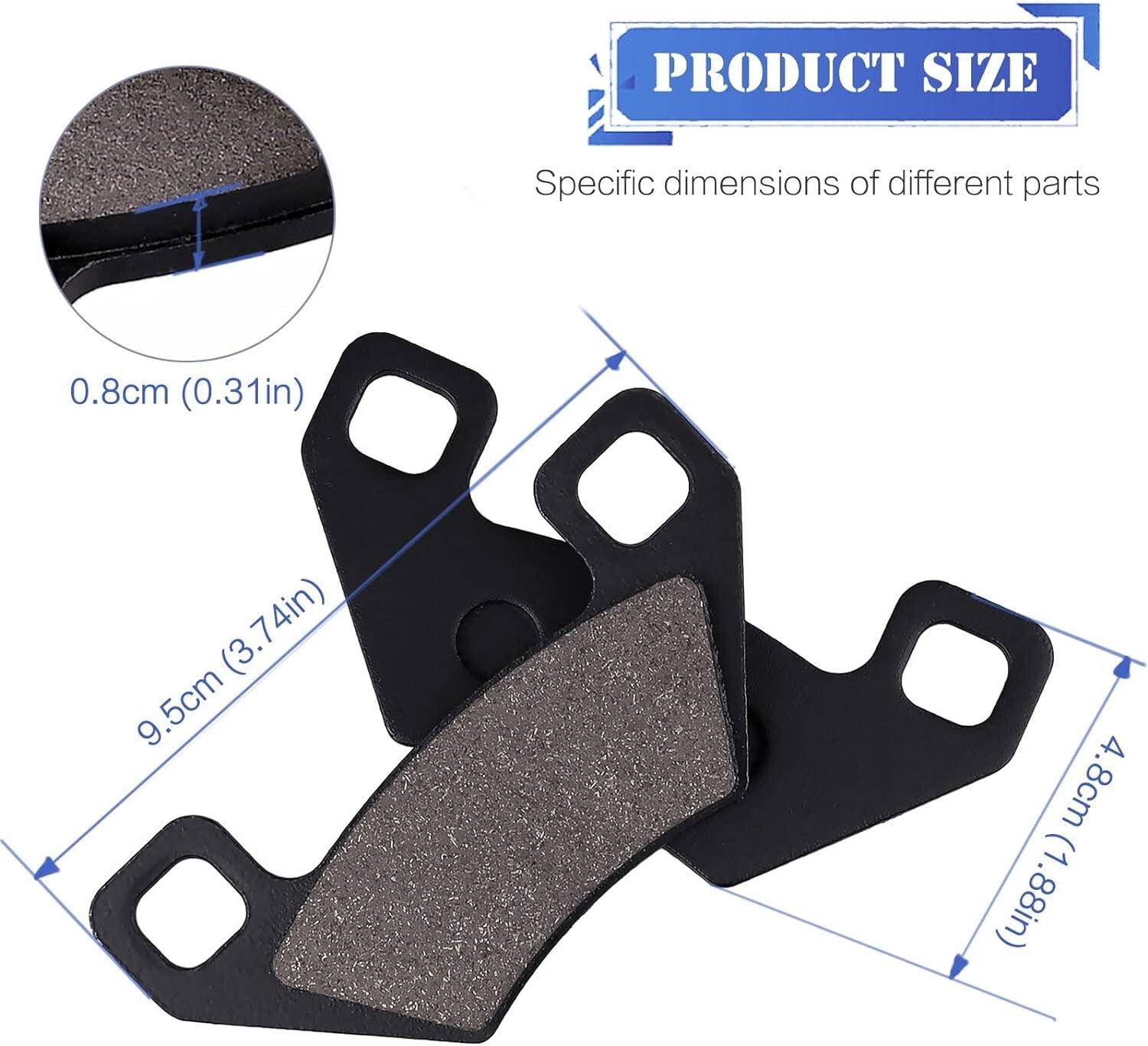 Brake Pad for EPS Mudpro 1000 650 700 Prowler 1000 500 550 550i 650 700 Thunderc