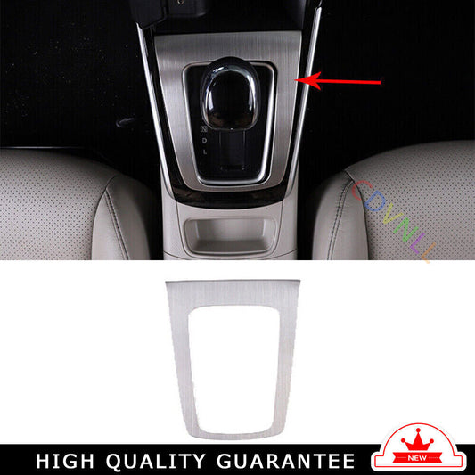 Console Gear Shift Frame Cover Trim for Nissan Sentra 2013-2019 Silver Titanium