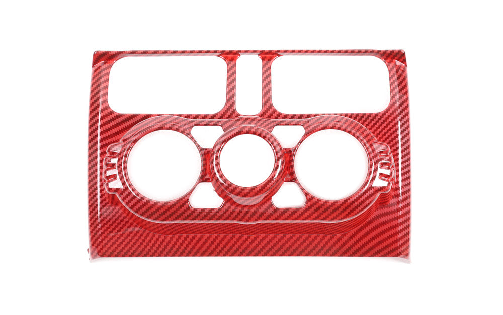 for Suzuki for Jimny 2019-22 Automatic Air Condition Vent Outlet Trim ABS Red Carbon
