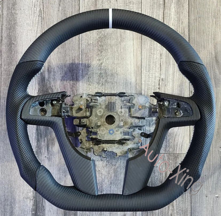 for Pontiac G8 GXP for Holden sv6 Matte Carbon Fiber Flat Steering Wheel+Trim 2008+
