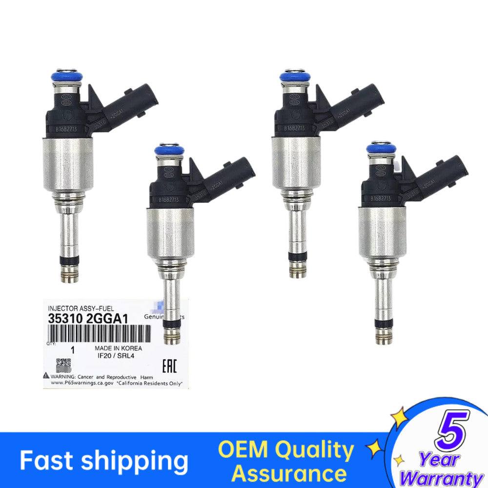 4 Fuel Injectors for Hyundai for Tucson for Kia Sorento 2.4L 2018-24 35310-2GGA1