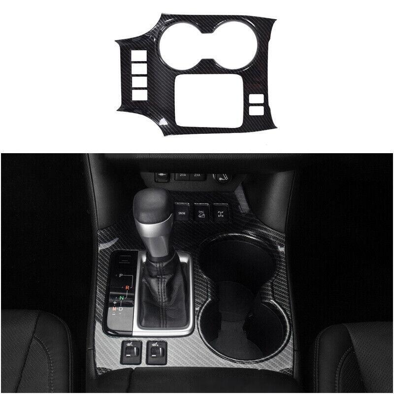 for Toyota Highlander 2014-2019 Carbon Fiber Print Console Gear Shift Panel 1pcs