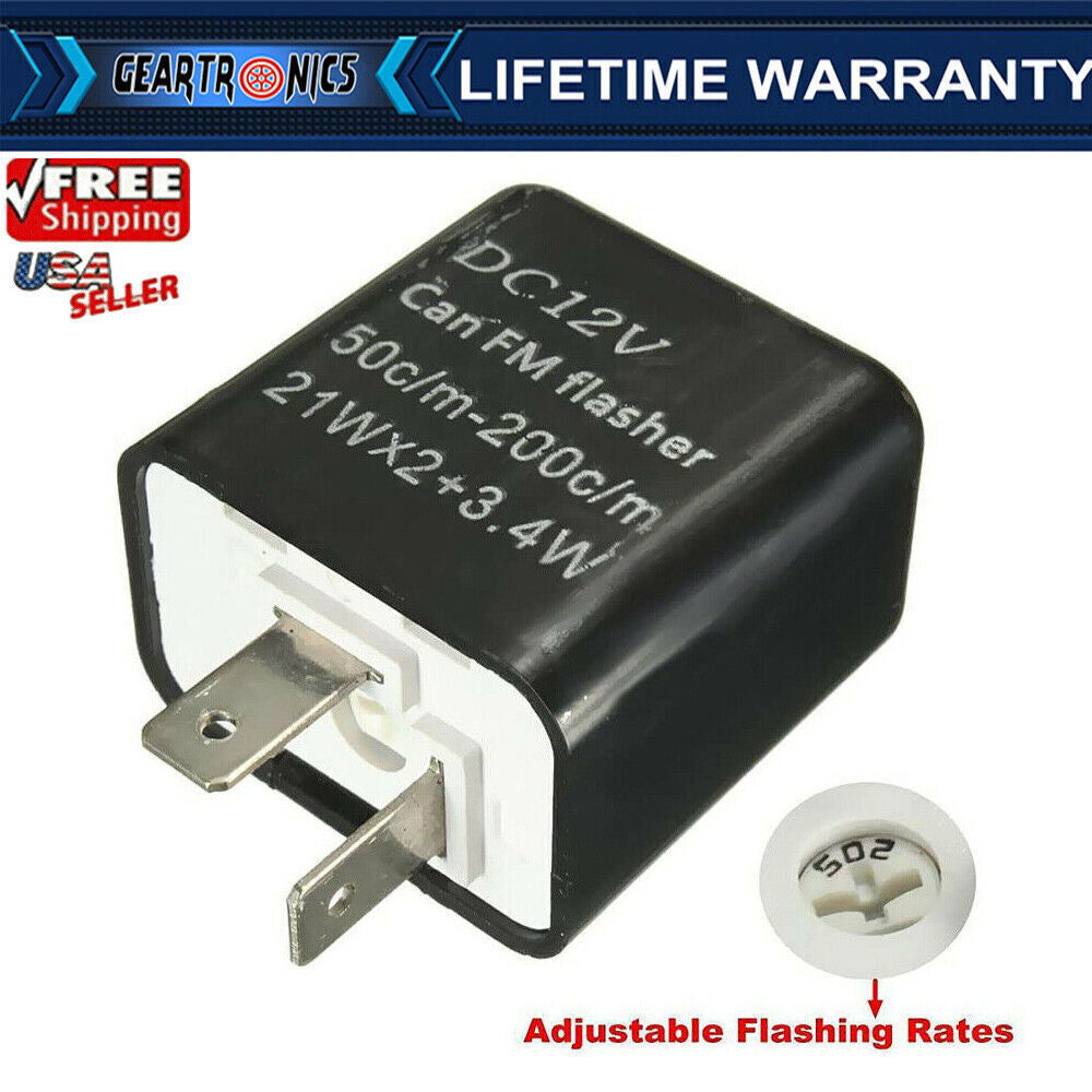 2 Pin LED Adjustable Flasher Relay Turn Signal Indicator fit for Honda Grom 125