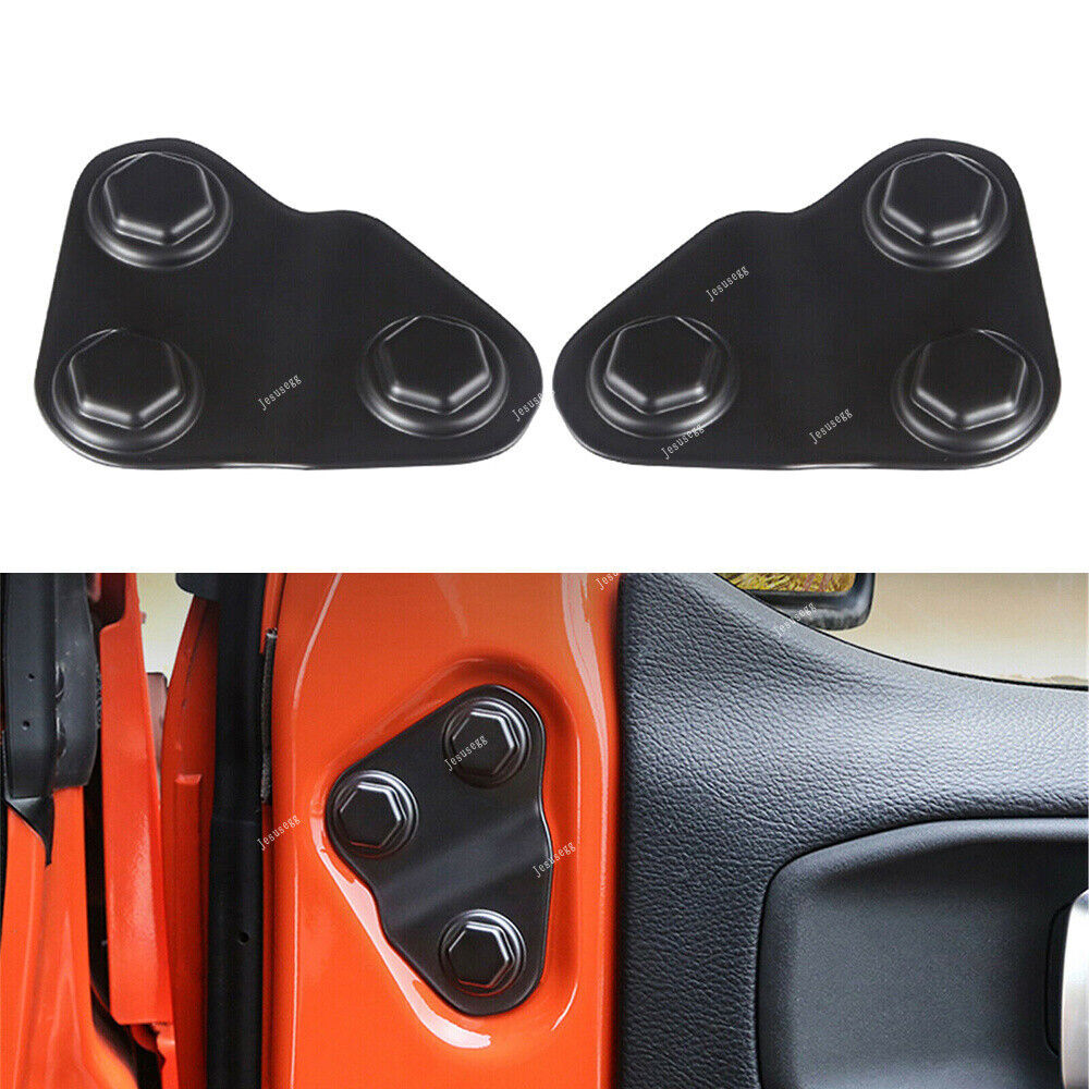 2Pcs for Jeep for Wrangler JL JLU JT 2018-2021 Car Door Screw Protector Covers Trim