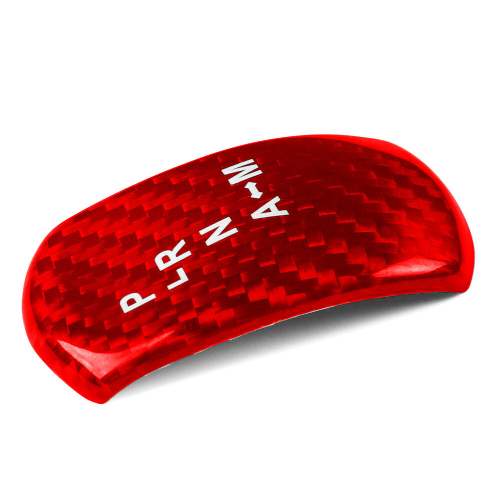 Car Carbon Fiber Gear Shift Knob Cover Trim Red Fit for Nissan GTR R35 2008-2016
