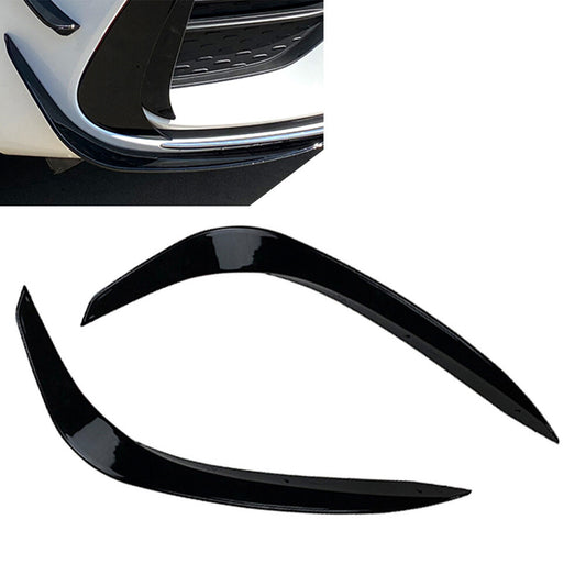 2x Front Bumper Under Lip Splitter Spoiler Fit for Mercedes-Benz C-Class W206 Black