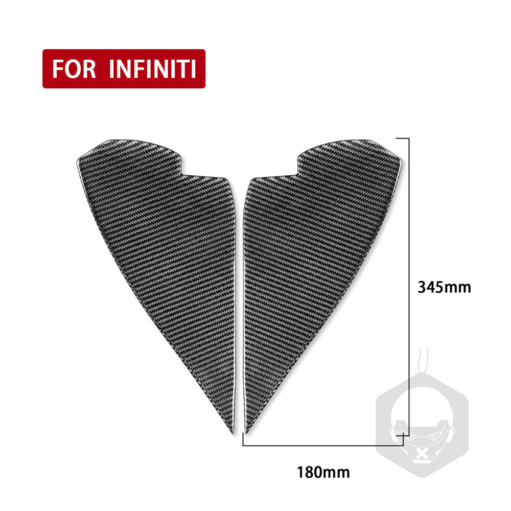 Carbon Fiber Door Buffer Cushion Mat Panel Trim for Infiniti G37 Sedan 2010-2013