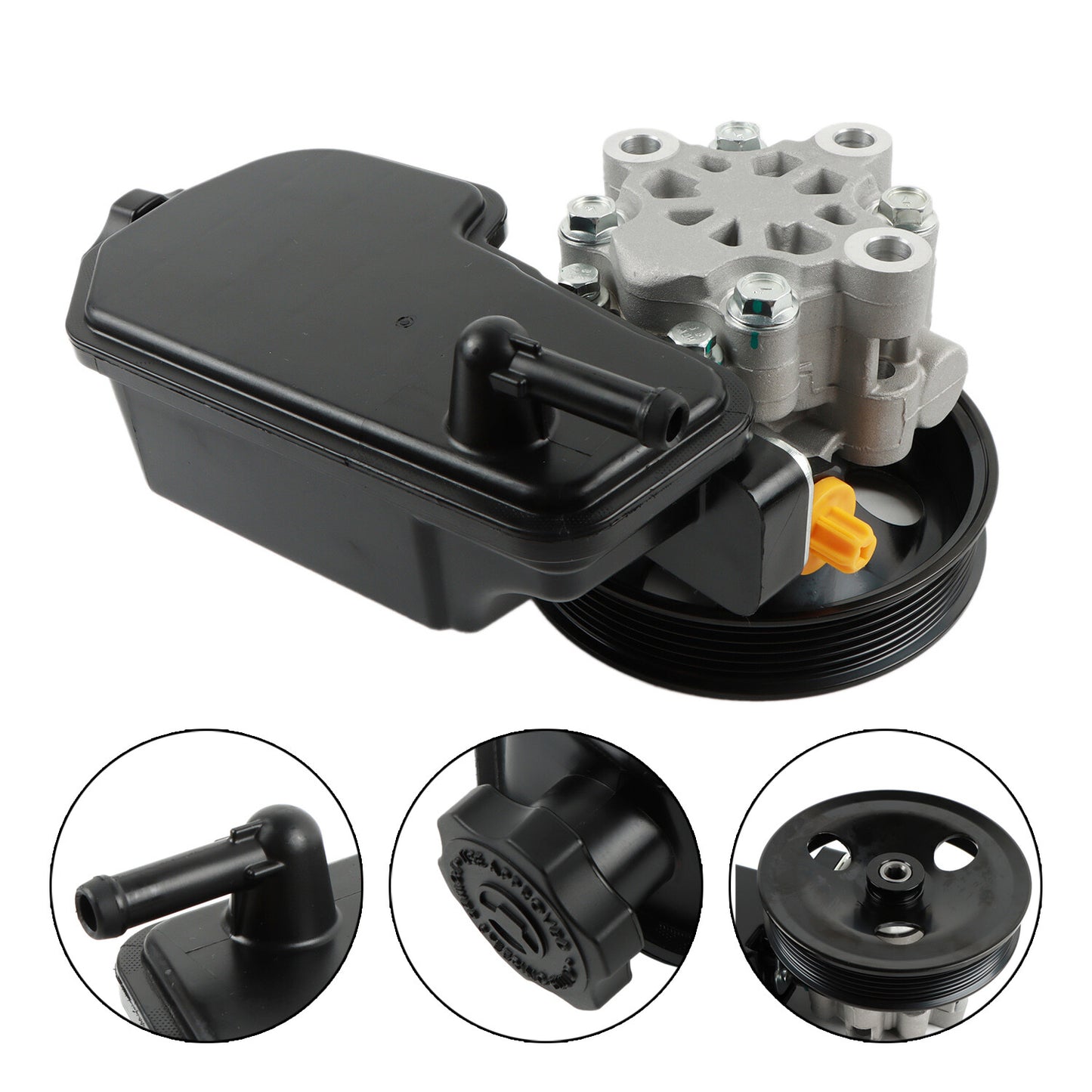 Power Steering Pump w/ Reservoir  Pulley for Dodge Dakota 2005-2007 3.7L 4.7L