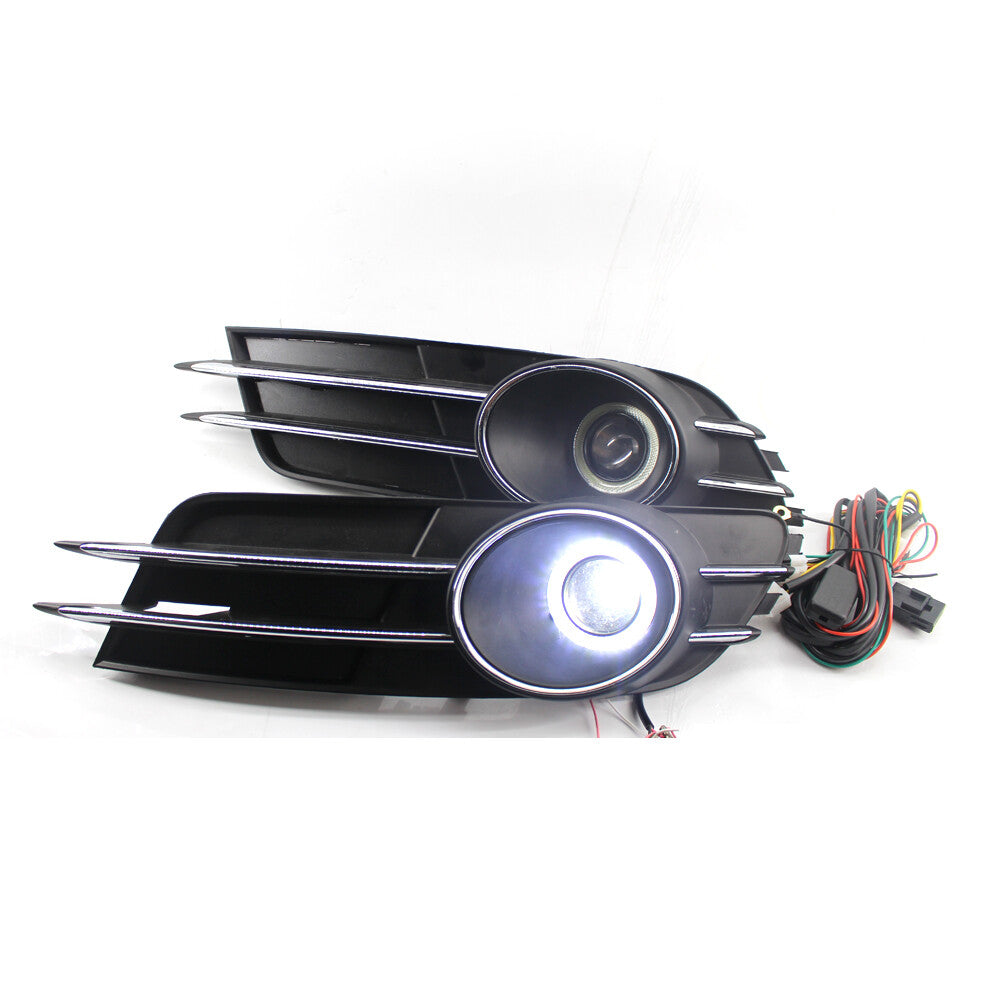 Lower LeftRight Bumper Grille Grill Modified Fog Light for Audi A6 C7 2012-2015