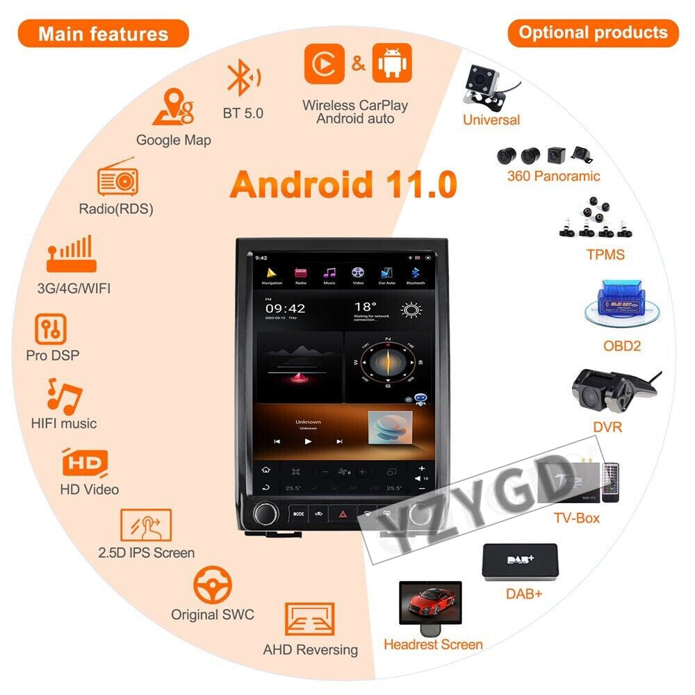 Android for Ford Expedition 2015-2017 Stereo CarPlay Car Radio Receiver 64GB