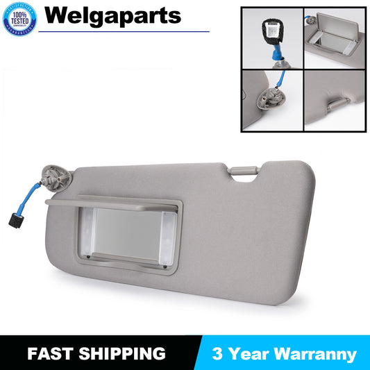 Left Sun Visor Gray for Honda CR-V 17-22 Driver Side Interior W/Mirror Light NEW