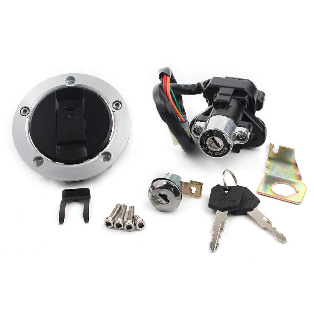 Ignition Switch Fuel Gas Tank Cap Lock Key Set Fit for Suzuki GSXR600 750 1000 SV650