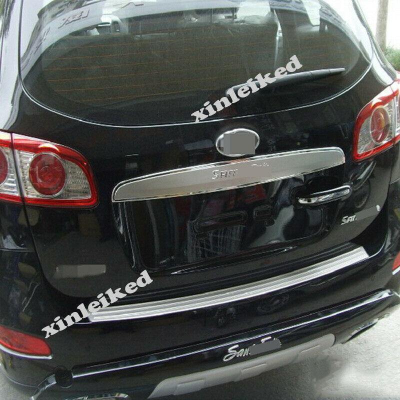 Stainless Rear Bumper Trim for Hyundai Santa Fe 2010-2012 Plate Sill Guard Cover