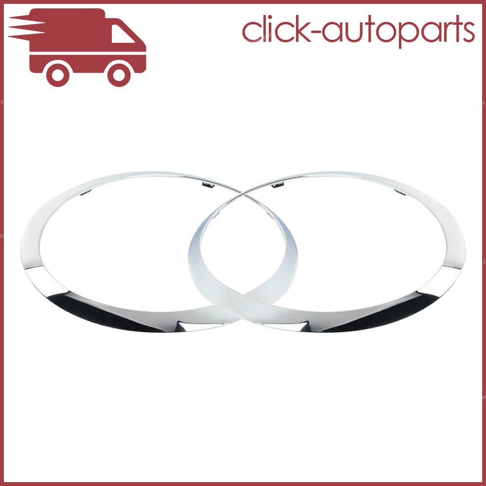 2X For 13-18 for MINI F55 F56 Cabrio Front RHLH Headlight Trim Bezel Cap Surround