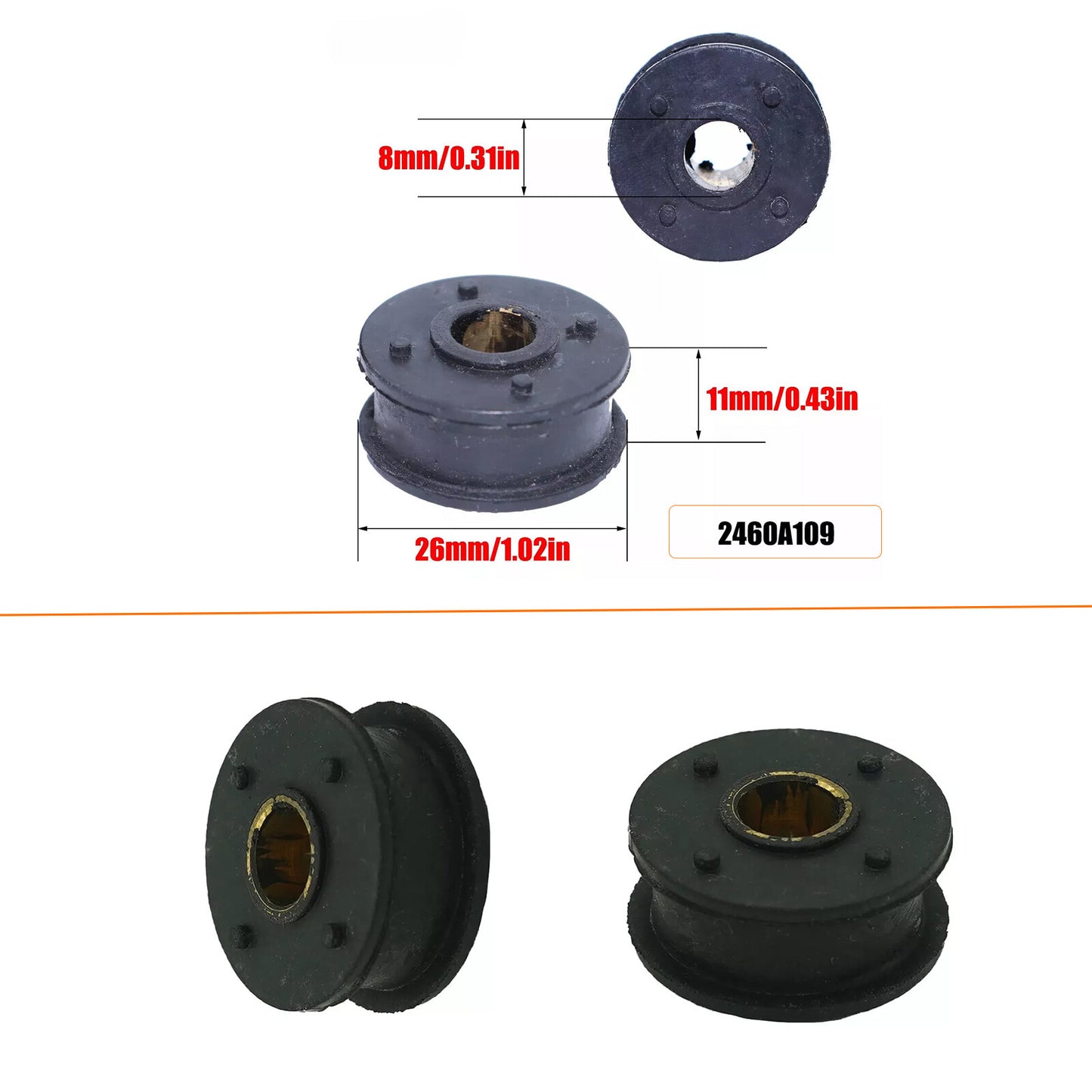 Car Gear Shift Rod Bushing Grommet 2460A108,2460A109 for Mitsubishi Replacement