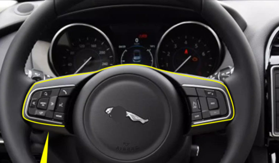 for Jaguar for F-TYPE Frame Trim Dry Carbon Fiber 2014-2023 Steering Wheel Control