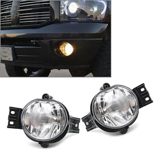 Front Fog Light Lamps LH+RH for Dodge for Ram 1500 2002-08 2500 3500 2003-2009 04 05