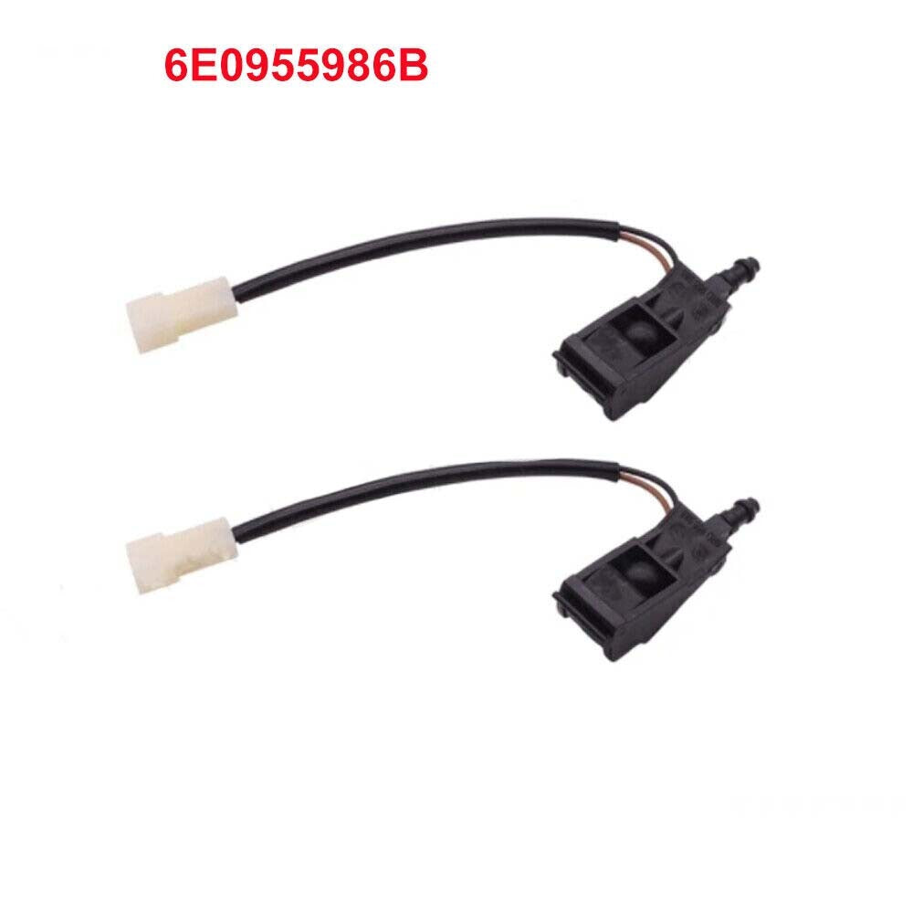 2PCS Heated Windshield Washer Spray Nozzle 6E0955986B for A3 for A4 for A6 A7 Q3 Q5