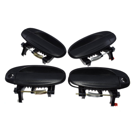 For 04-08 for Chevy Aveo Aveo5 4Pcs Black Outside Door Handle Front Rear Left Right