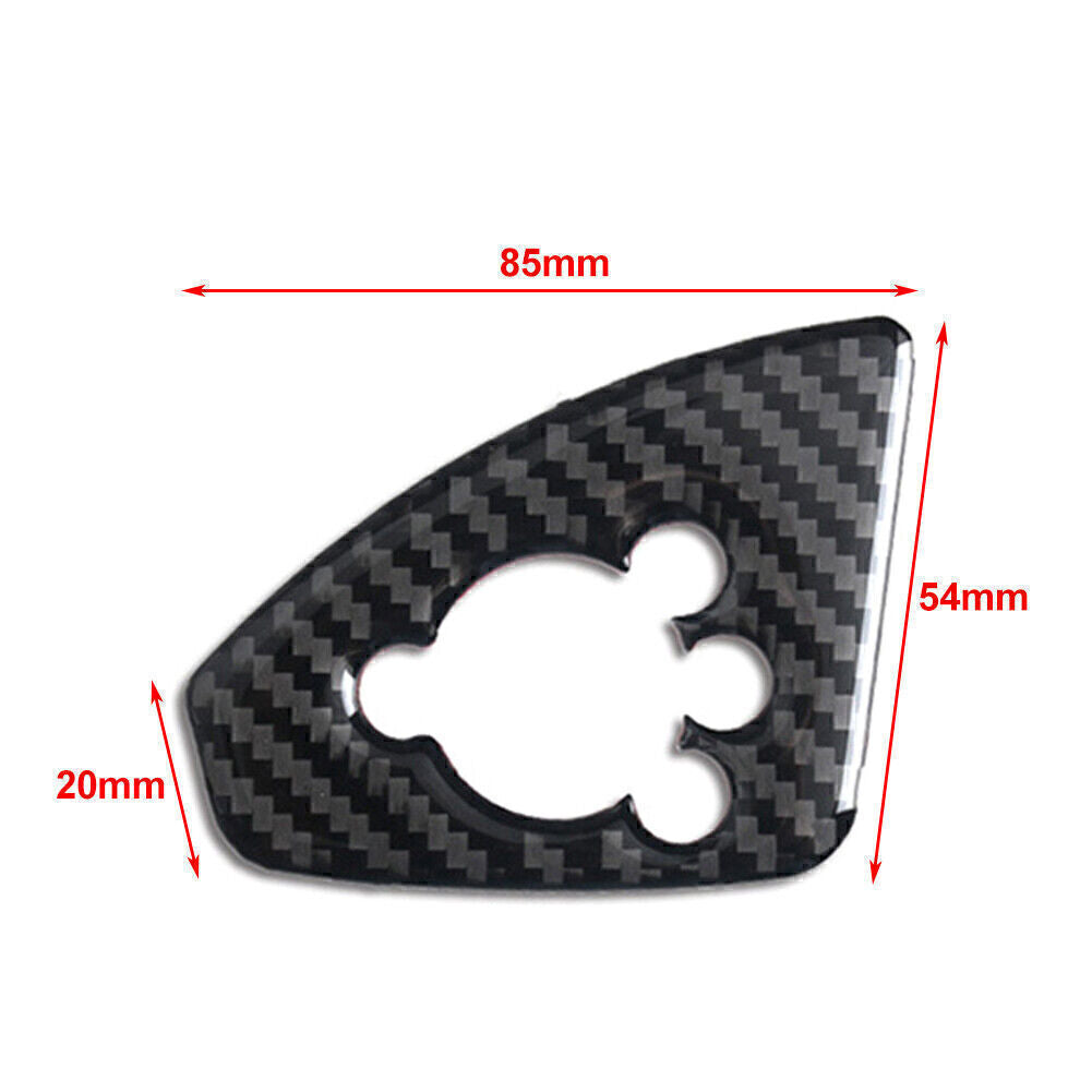 Carbon Fiber Car Interior Door Lock Button Cover Trim Fit for Audi TT TTRS 2008-2014