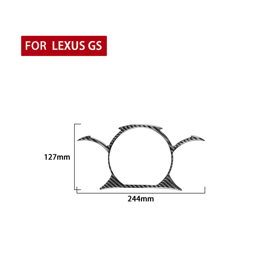 Soft Carbon Fiber Interior Dashboard Speedometer Trim Fit For Luxus GS 2006-2011