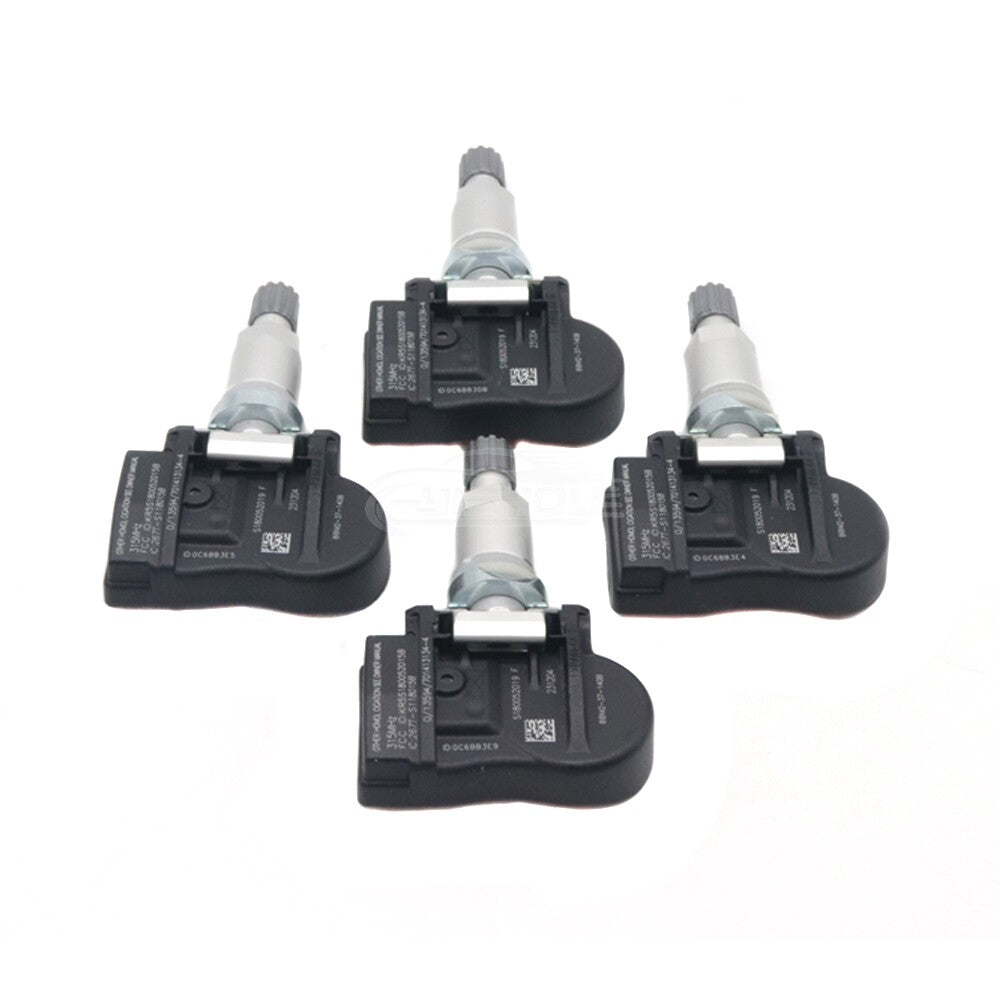 4-Piece Tire Pressure Sensor (TPMS) for Mazda 2, 3, 5, 6, CX7, CX9, MX5, RX-8, BBM2-37-140B