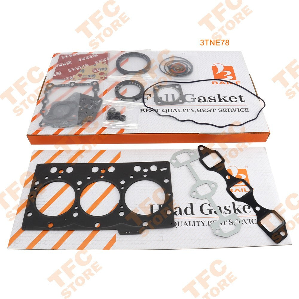 3TNE78 Full gasket kit For Yanmar 3D78A 3D78AE 3TNE78-G1A 3TNE78A New??