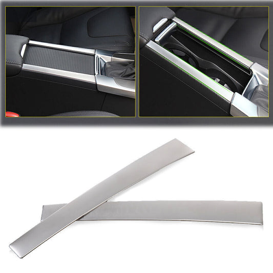 Holder Center Console Trim Frame Panel Cover for Volvo XC60 2009 -16 2017 Chrome