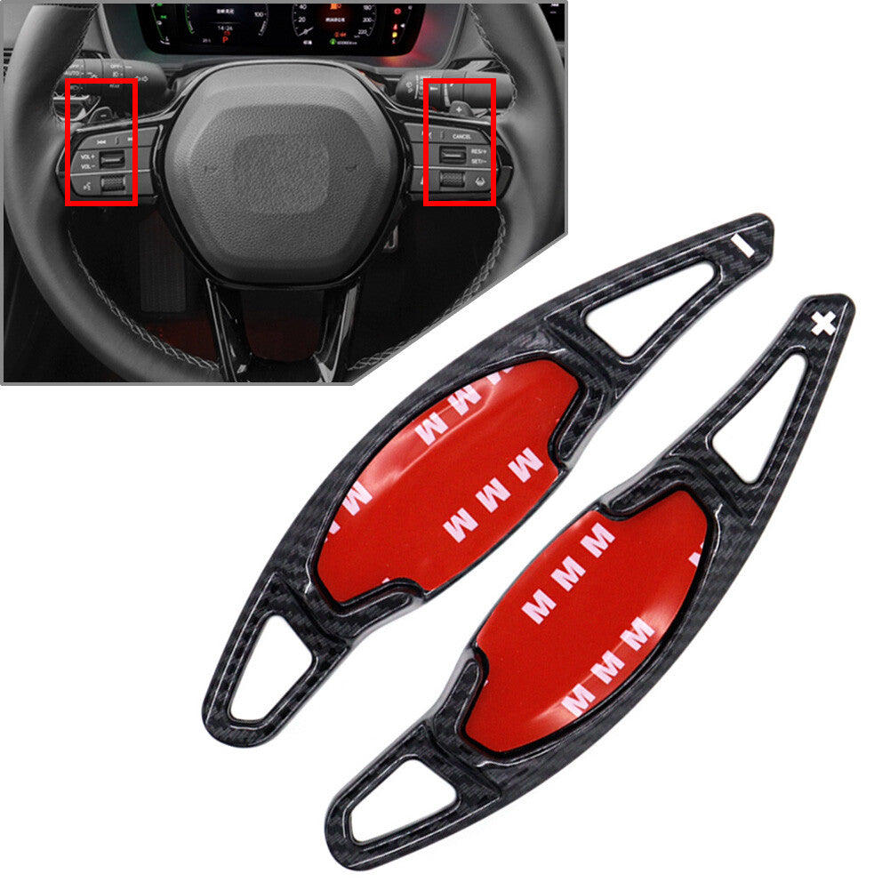 Steering Wheel Paddle Shifter Extension for Honda for Civic 11th 2022+ Black 2pcs