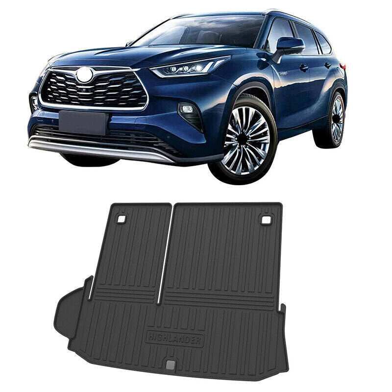 for Toyota Highlander 2020-2023 All Weather Cargo Liner Trunk Floor Mat Black 1x
