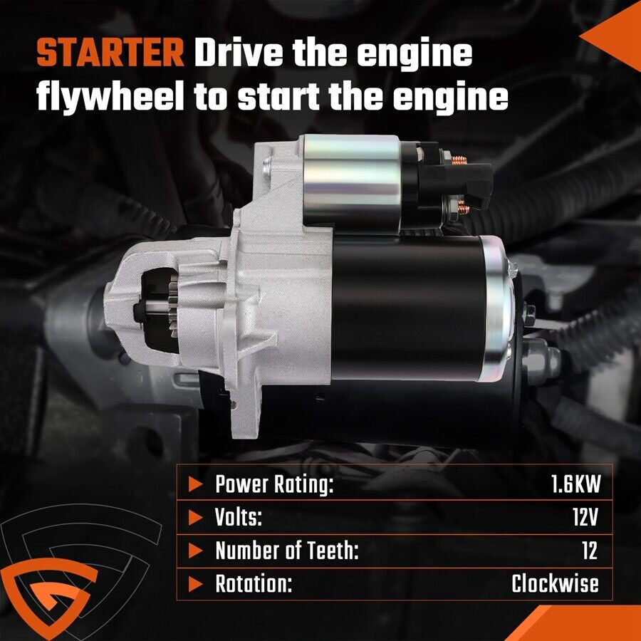 Replacement Starter Motor for Chevy for Buick for Cadillac for GMC 3.6L 17997 SY