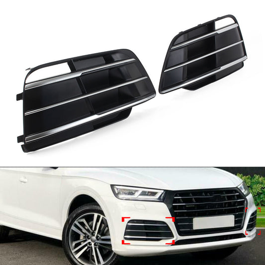 for Audi Q5 SQ5 2018-2022 Left Front Bumper Fog Light Grille Grill Cover
